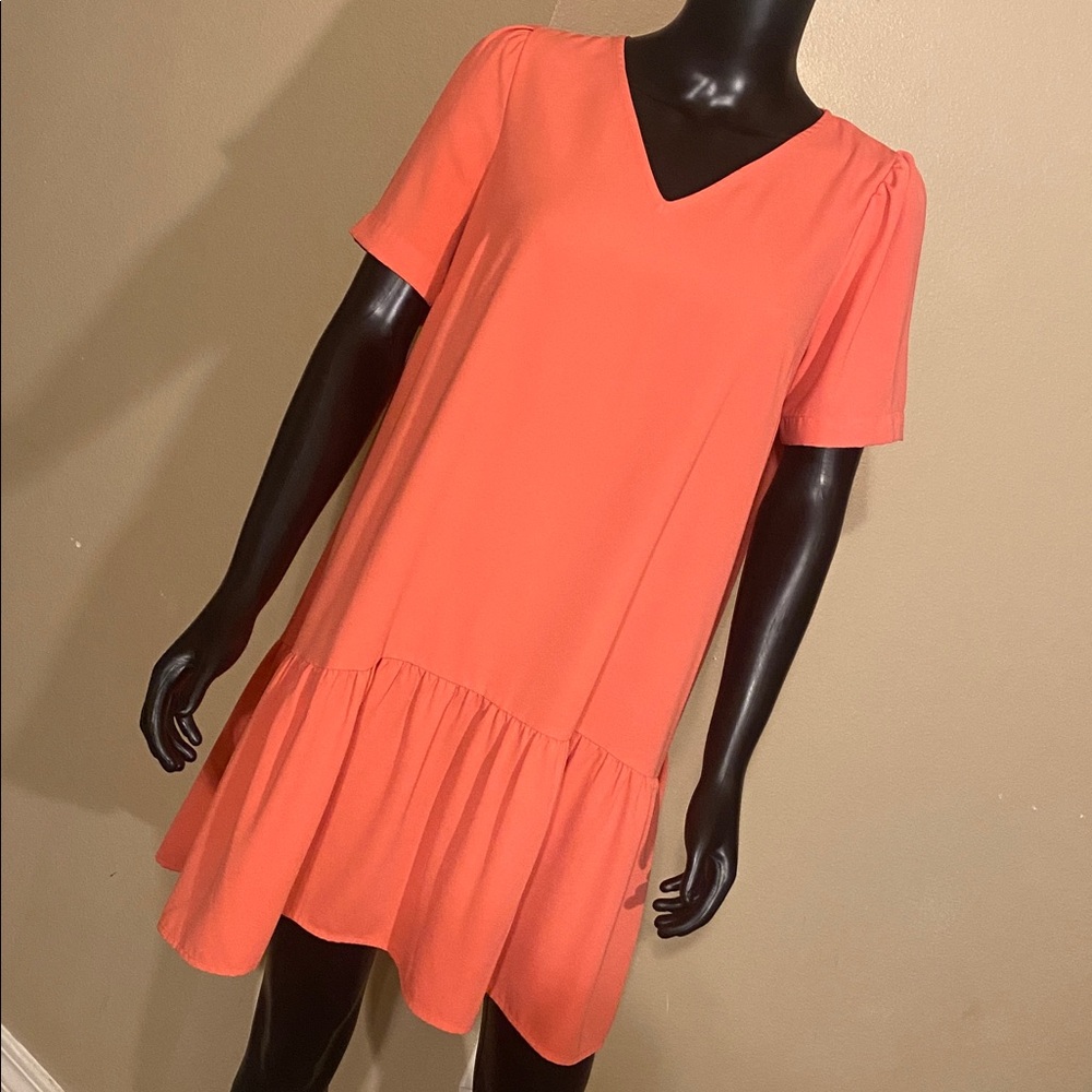 A New Day Vibrant Coral Dress